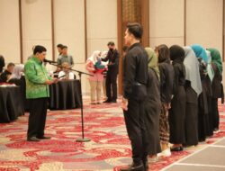 Warek III Unila Lantik Pengurus  Satgas PPKS