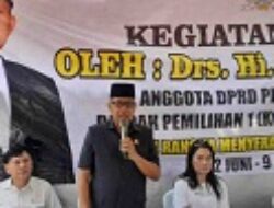 Anggota DPRD Lampung Azwar Yacub Janji Perjuangkan Pembuatan Talud dan Drainase