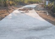 Pekon Way Kunyir Realisasikan Pembangunan Rabat Beton