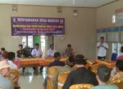 Pemerintah Pekon Nusawungu Kecamatan Banyumas Gelar Musyawarah Khusus