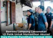 Bawaslu Lampung Pastikan Akurasi Data Pemilih Pemilihan Serentak 2024