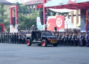 Rektor Unila Hadiri Upacaya Hari Bhayangkara ke-74