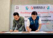 Bawaslu Lampung dan Ikatan Keluarga Alumni Universitas Lampung Teken MoU