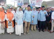 Bos Kopi Klangenan Riyanto – Umi Laila menjadi Paslon yang Terakhir Daftar ke KPU Pringsewu