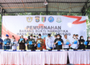 Pemusnahan Barang Bukti Narkotika, Pemprov Lampung Tegaskan Komitmen Lindungi Generasi Muda