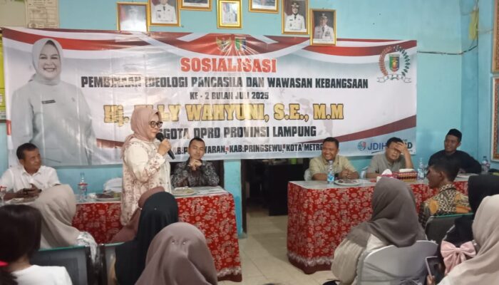 Pahami Pancasila, Anggota DPRD Lampung Sosialisasi di Pesawaran